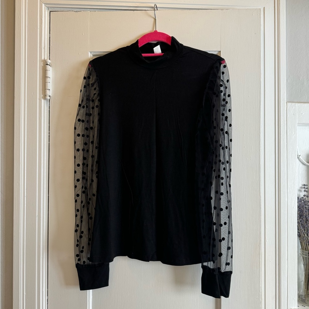 Sheer Sleeve Top